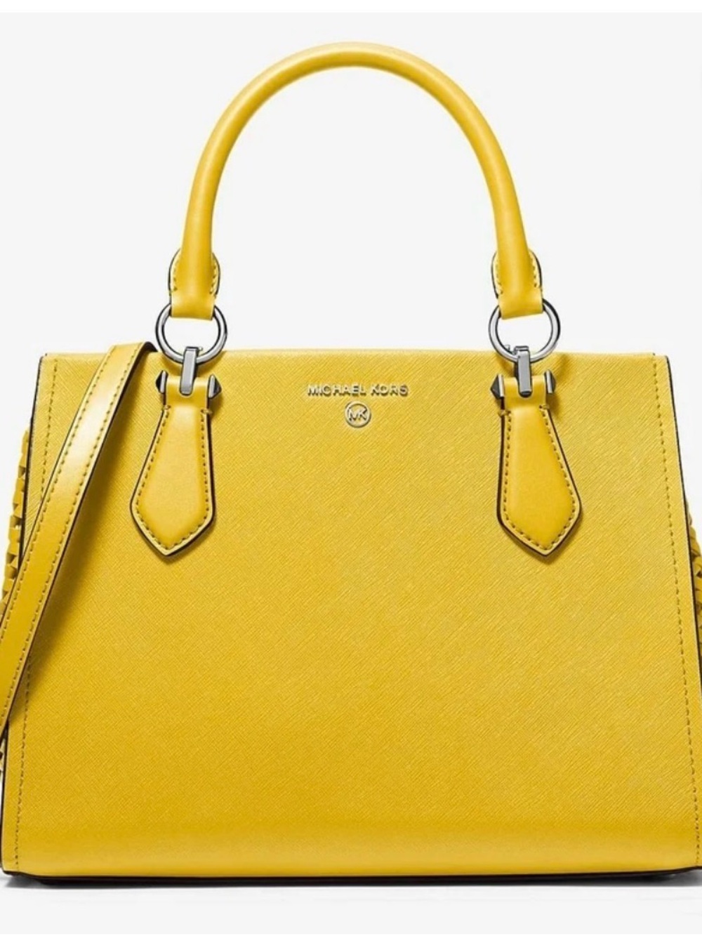 Michael Kors Yellow Saffiano Satchel with Top Handles (BNWOT)